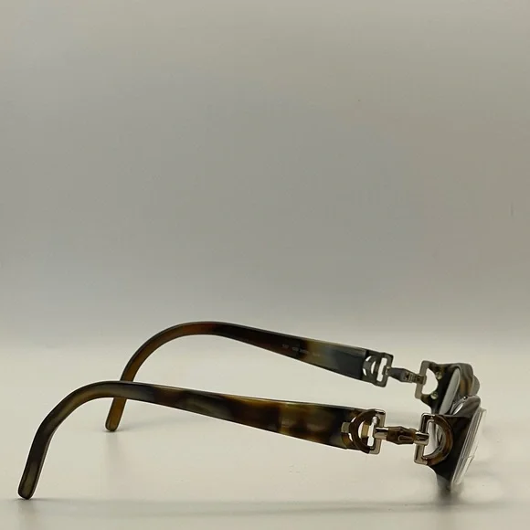 Vintage Gucci GG 3009 SVF Tortoise Horsebit Eyeglass Frames Made in Italy Authen - Picture 7 of 13